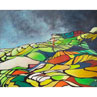 Bunt gegen Grau, je 100 X 80 cm, Acryl auf Leinwand