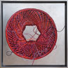 Umgarnt 2, 80 X 80 cm, Mixed Media