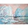 Rosa Gletscher, 100 x 80 cm, Acryl auf Leinwand