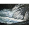 Wasserfall, 80 x 60 cm, Acryl auf Leinwand